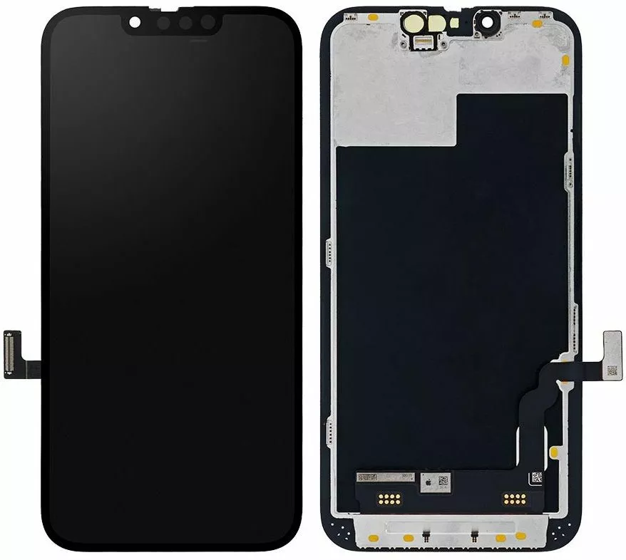 LCD JK for Apple iPhone 13 (A2628, A2630, A2633, A2634) Black,  In-Cell,  with frame